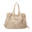 Sac shopper en fourrure avec boucle