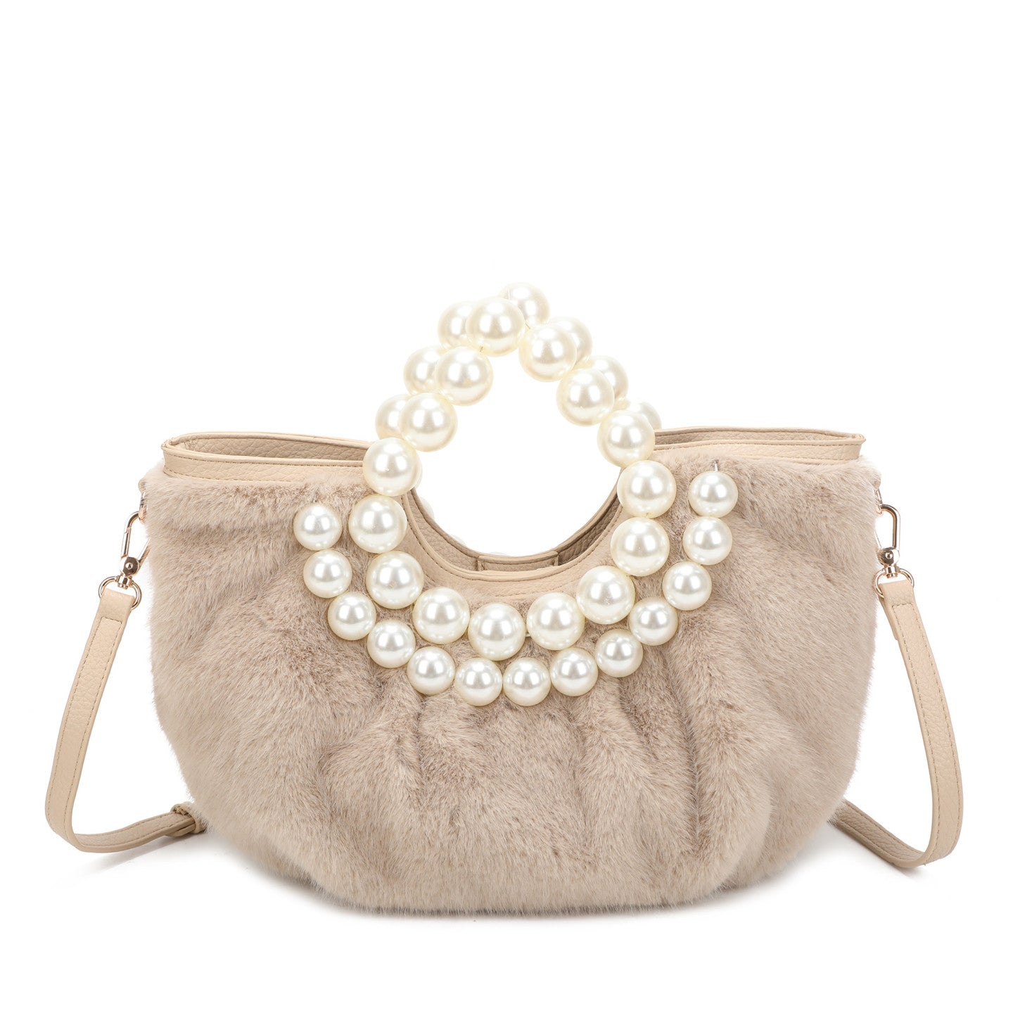 Sac shopper en fourrure courte