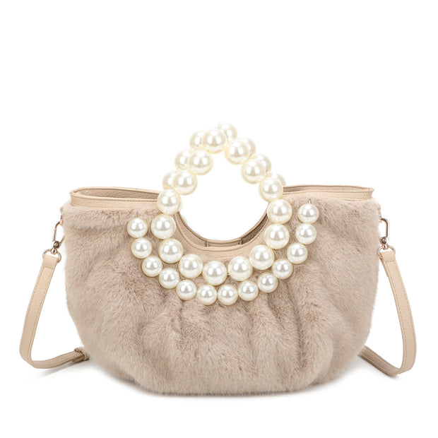 Sac shopper en fourrure courte
