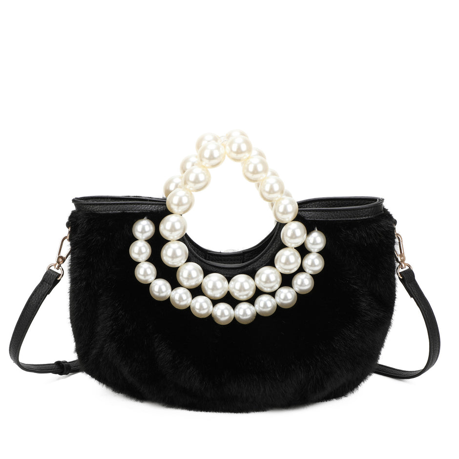 Sac shopper en fourrure courte