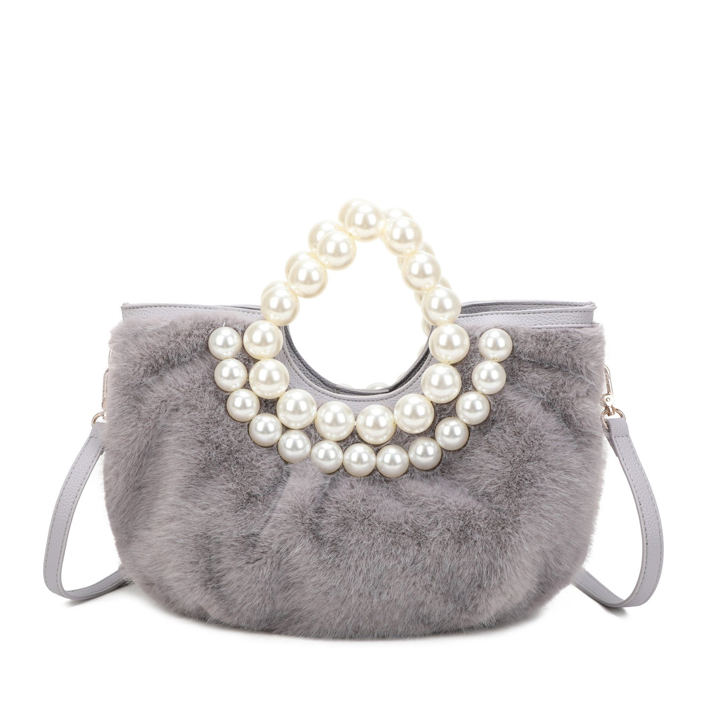 Sac shopper en fourrure courte