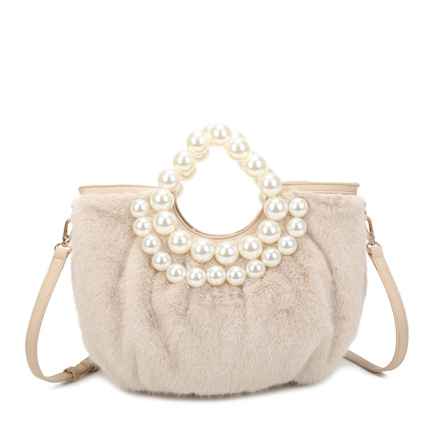 Sac shopper en fourrure courte