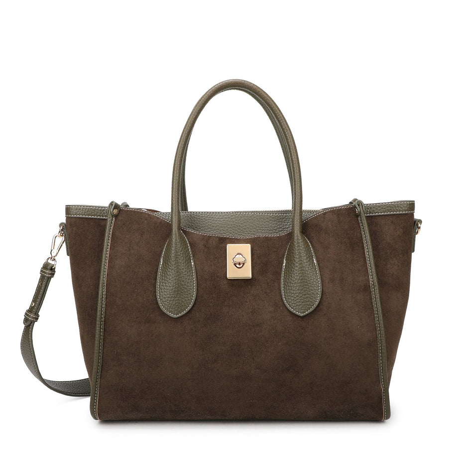 Sac Shopper en tissu daim