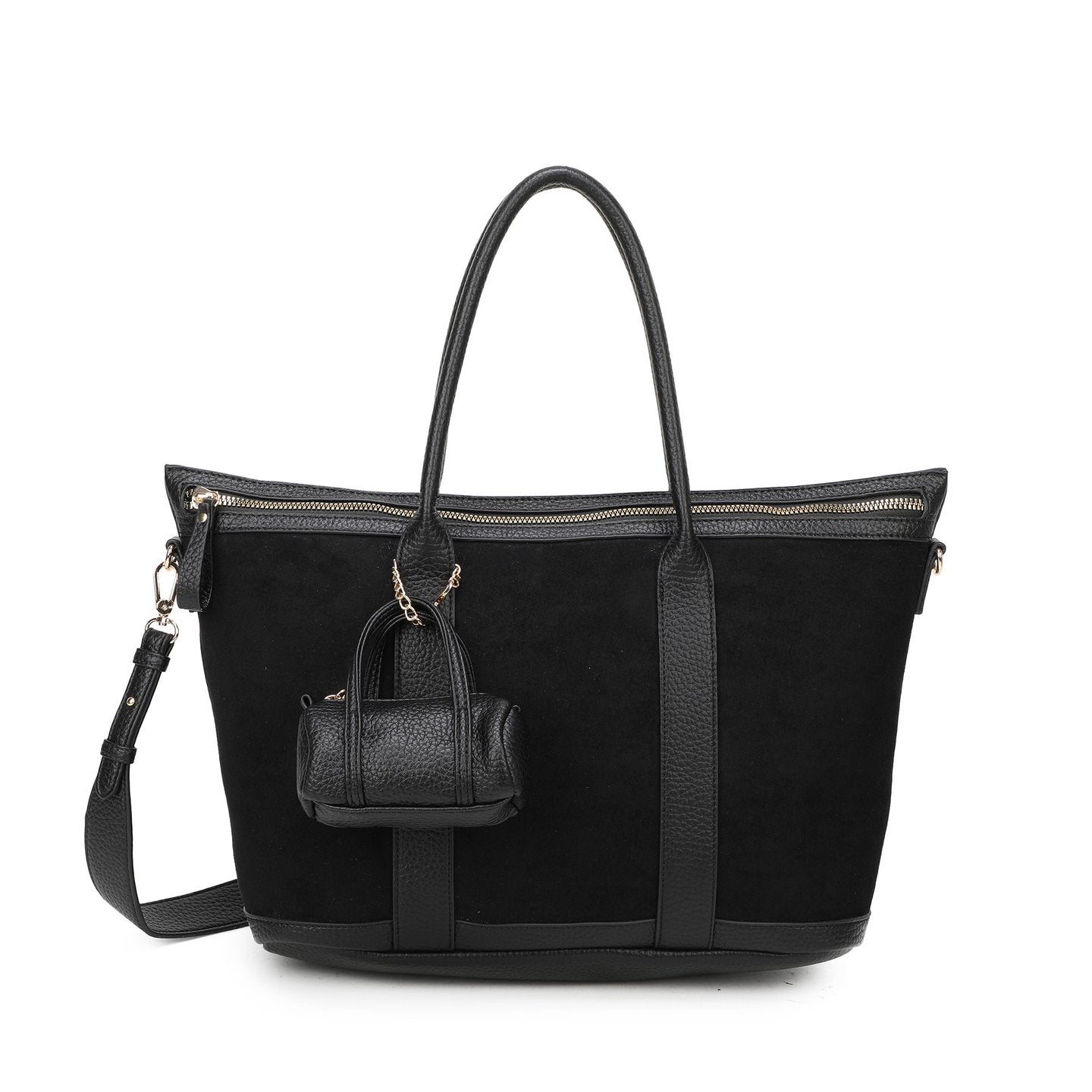 Sac Shopper en tissu daim