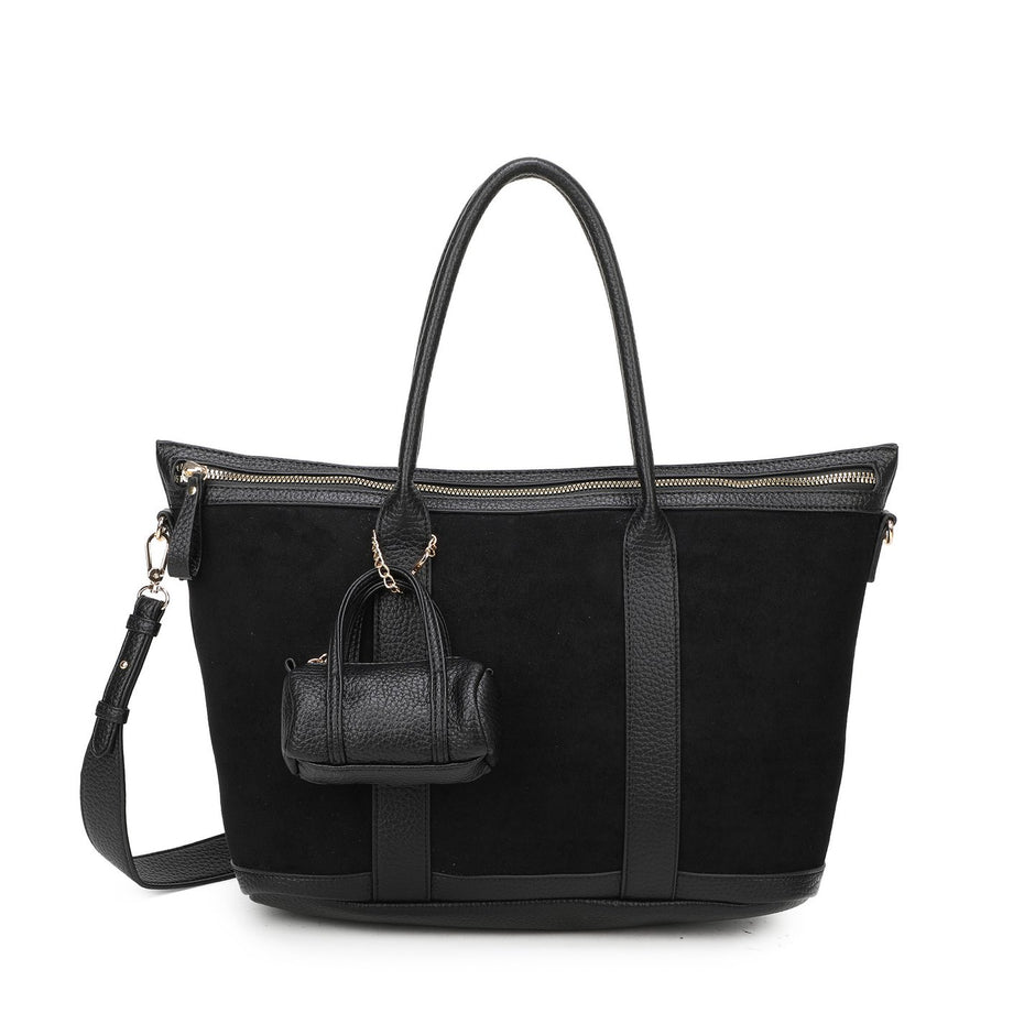 Sac Shopper en tissu daim
