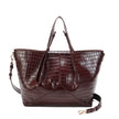 Sac shopper texture croco