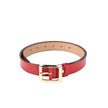 Ceinture de femme boucle carré rouge