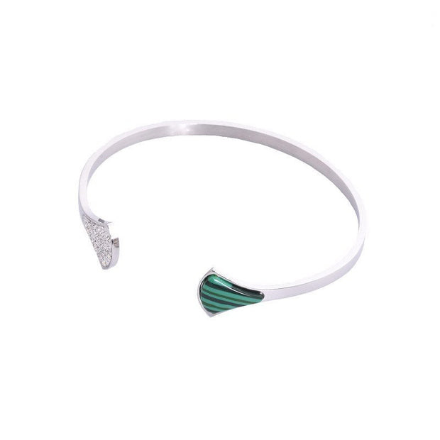 Bracelet Alba ouvert avec pierres