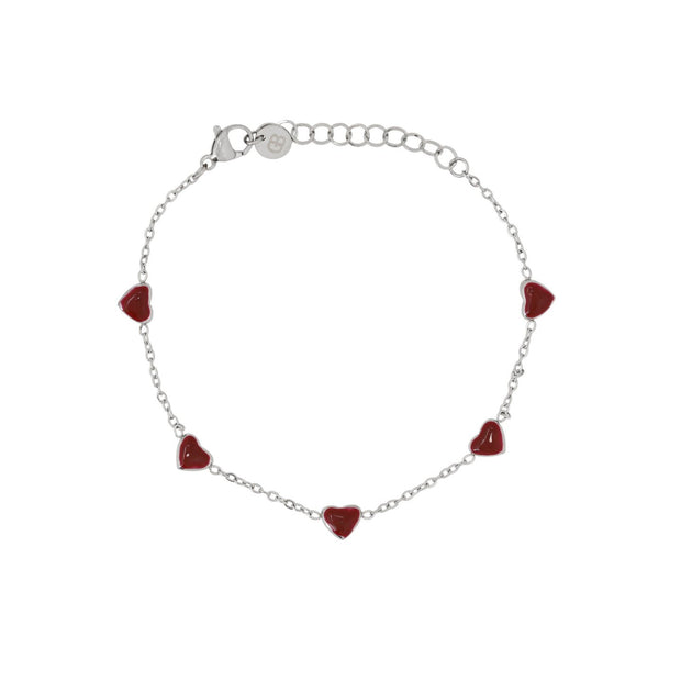 Bracelet Alba de coeur en acier