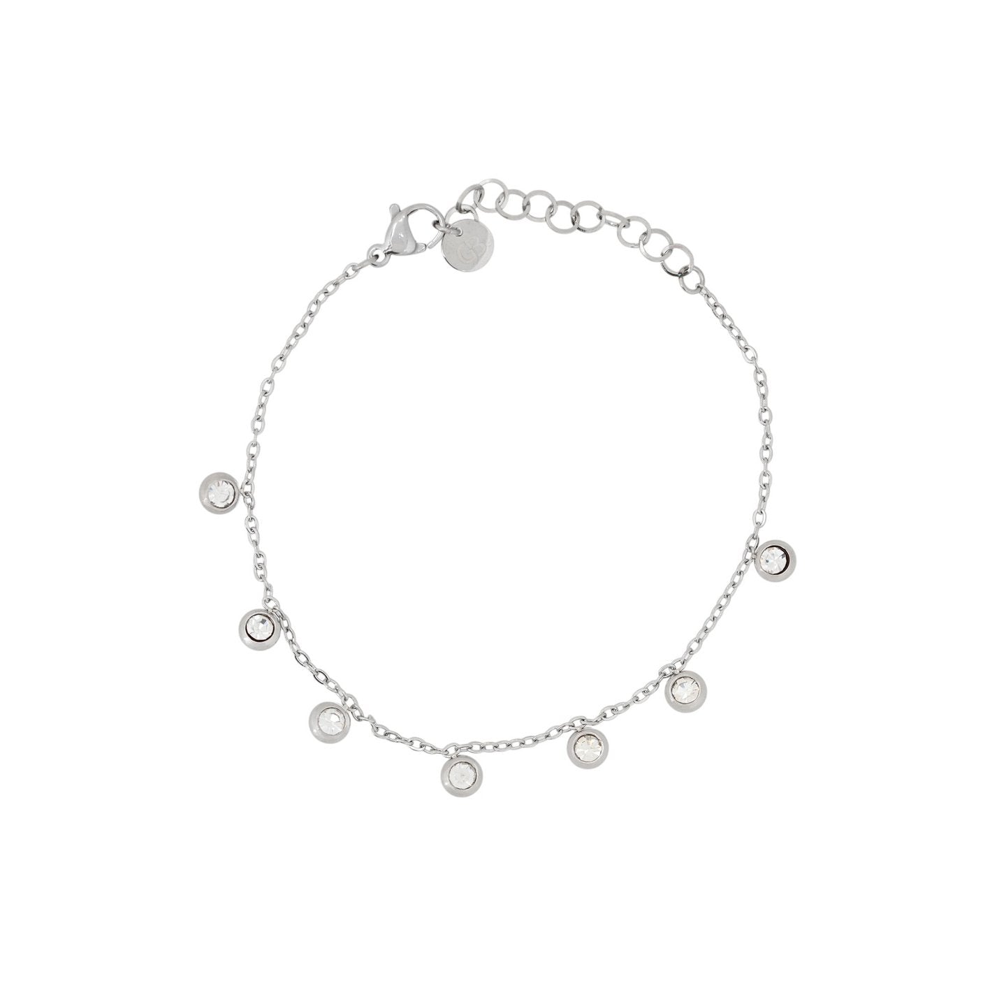 Bracelet Alba en acier pierres en zircone