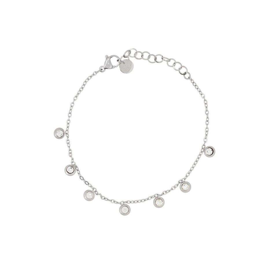 Bracelet Alba en acier pierres en zircone