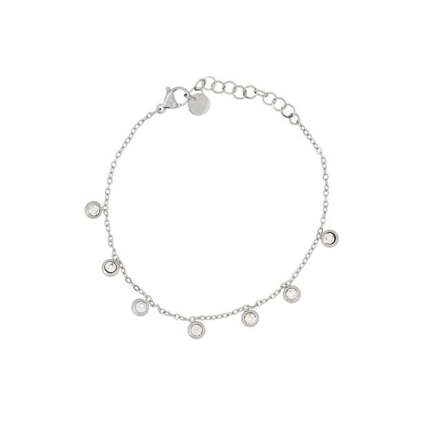 Bracelet Alba en acier pierres en zircone