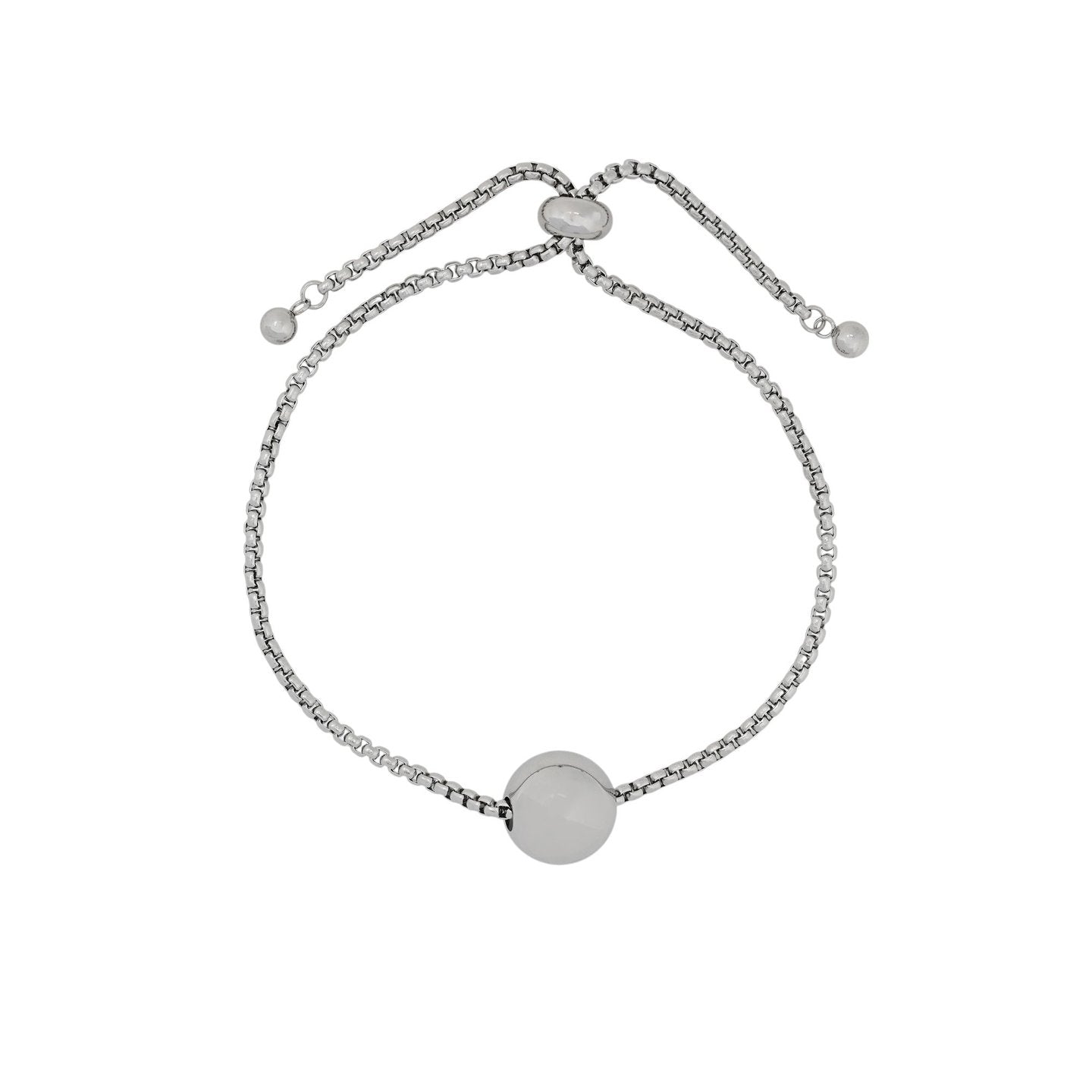Bracelet Alba réglable en acier boule