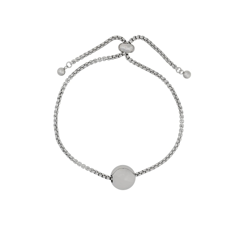 Bracelet Alba réglable en acier boule