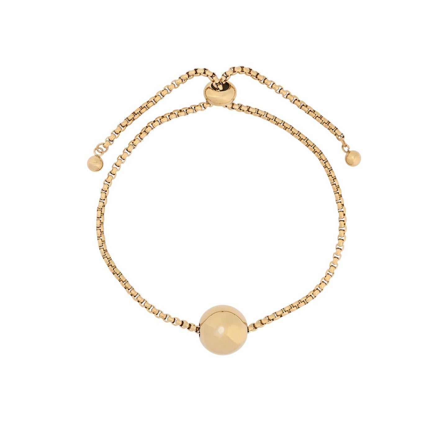 Bracelet Alba réglable en acier boule