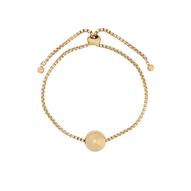 Bracelet Alba réglable en acier boule