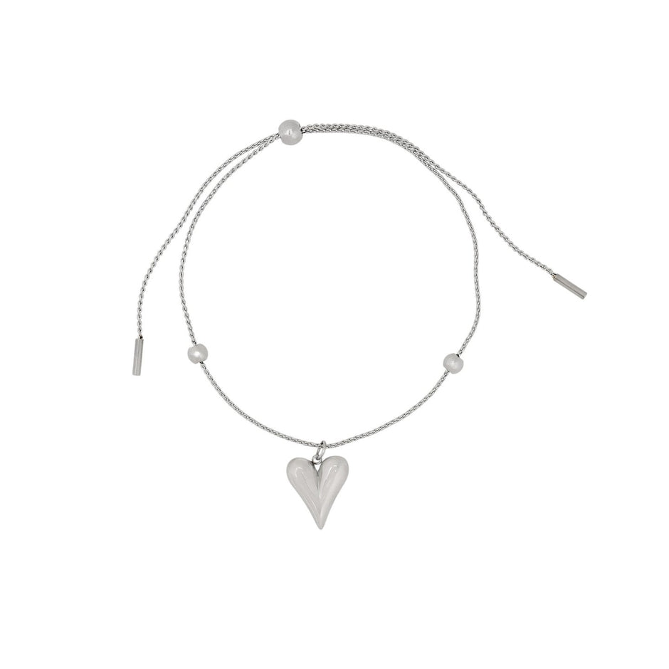 Bracelet Alba en acier avec coeur