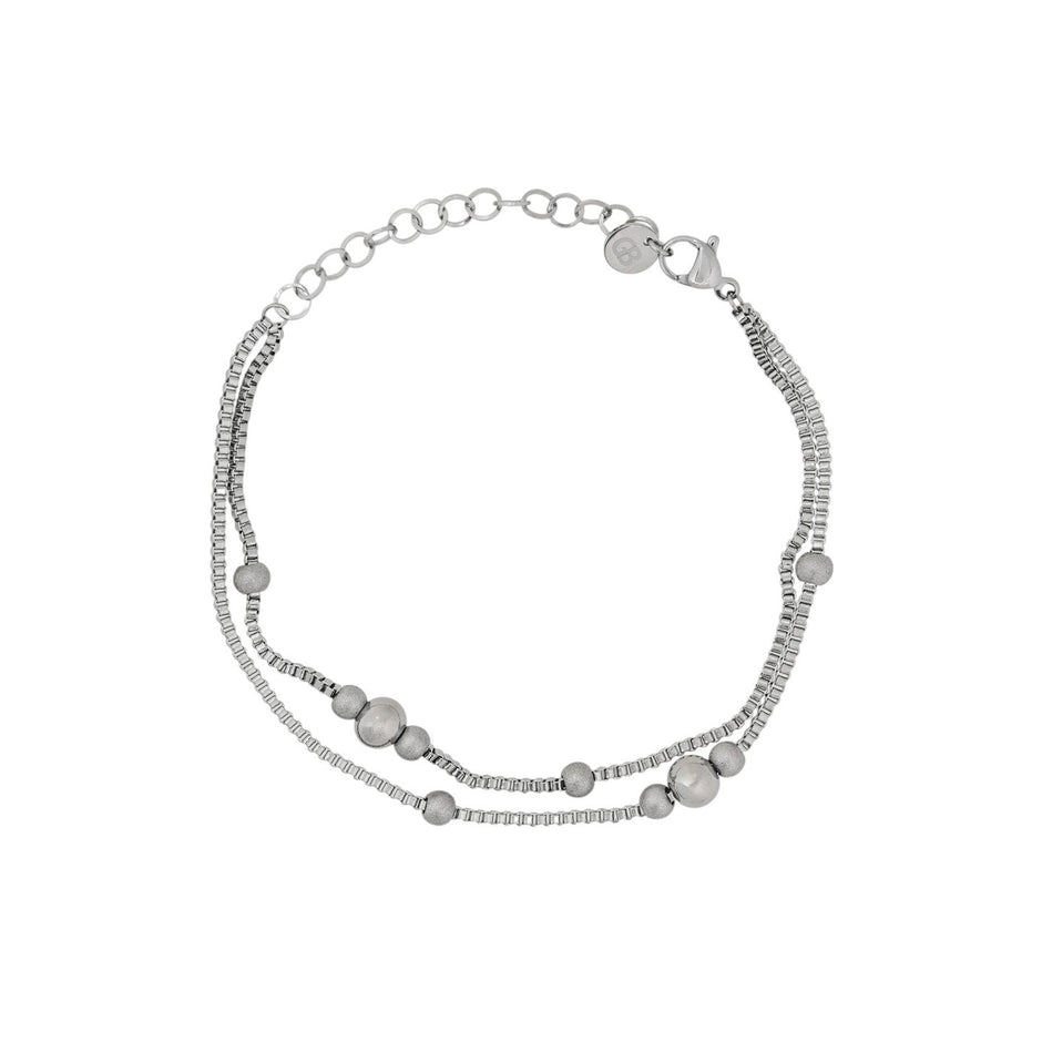 Bracelet Alba en acier avec boules