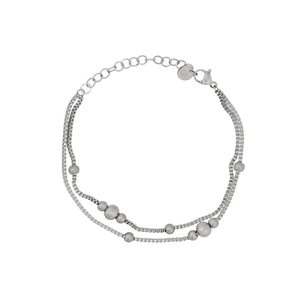 Bracelet Alba en acier avec boules