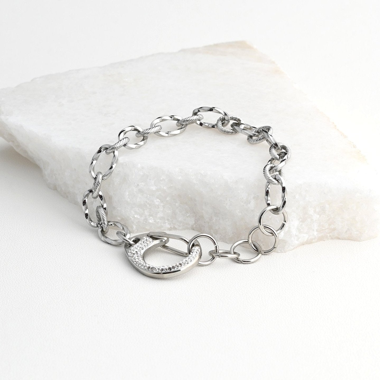 Bracelet Esmée avec fermoir et brillants