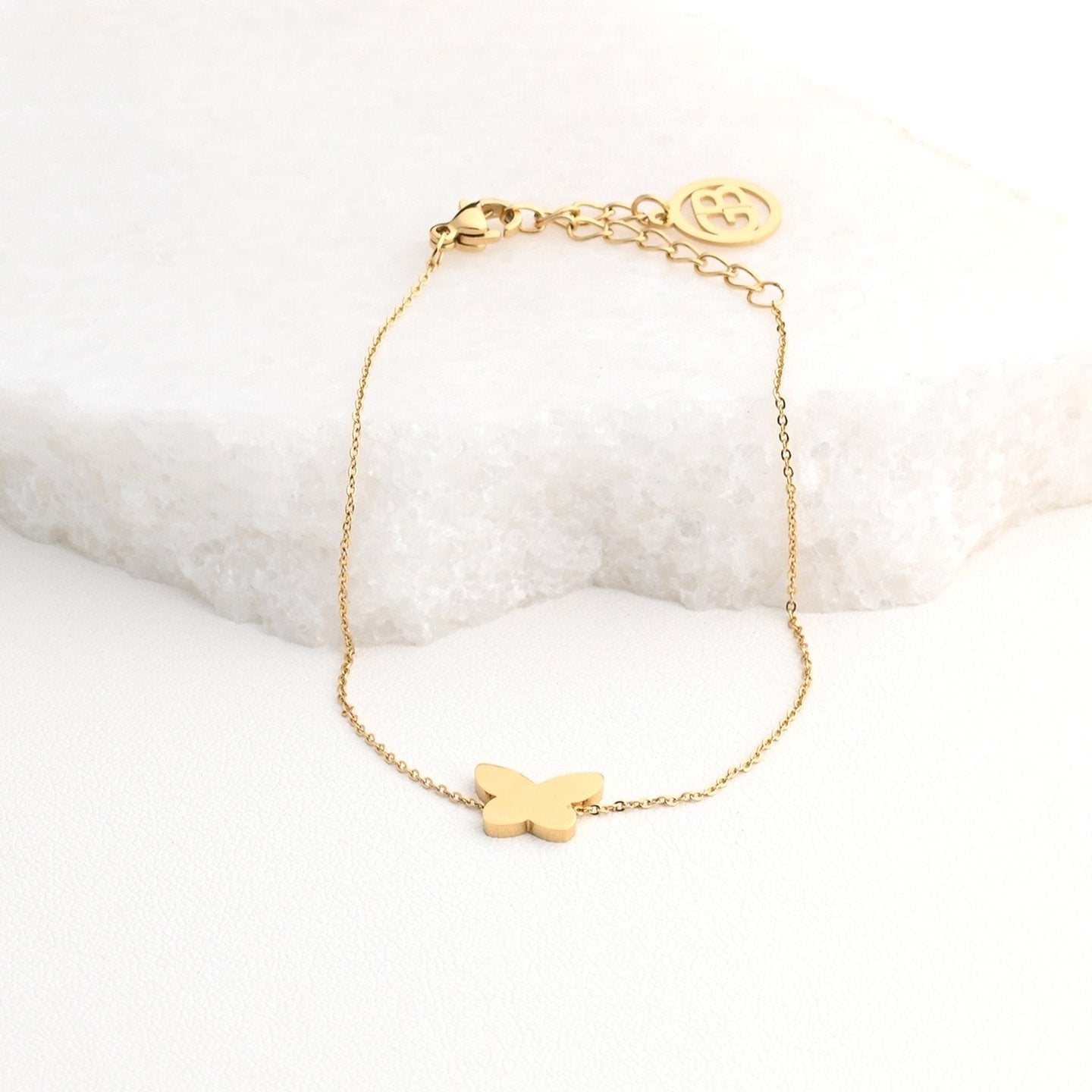 Bracelet Alba d'acier papillon