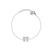 Bracelet Alba en acier avec deux filles