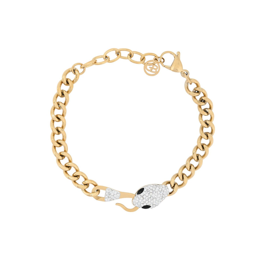 Bracelet Esmée en acier serpent