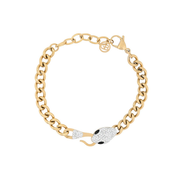 Bracelet Esmée en acier serpent