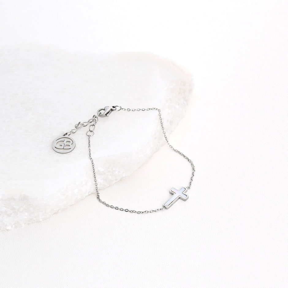 Bracelet Alba en acier de base traverser