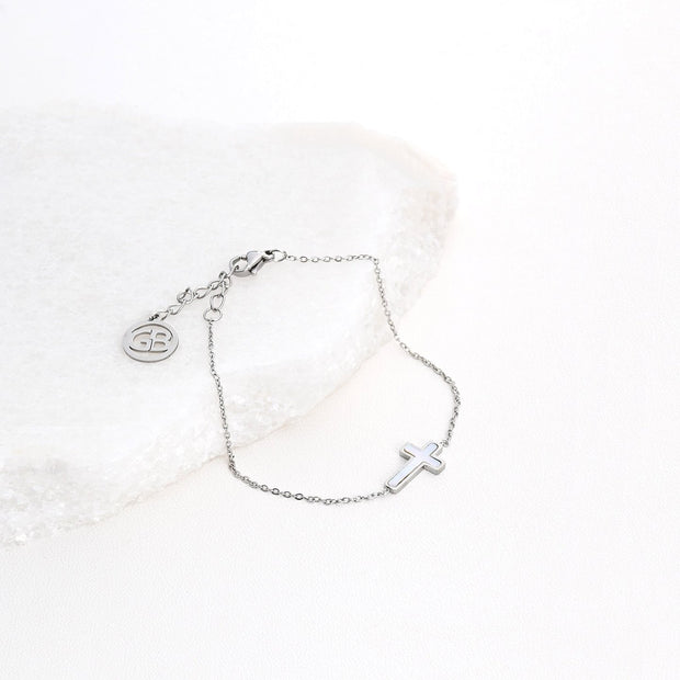 Bracelet Alba en acier de base traverser