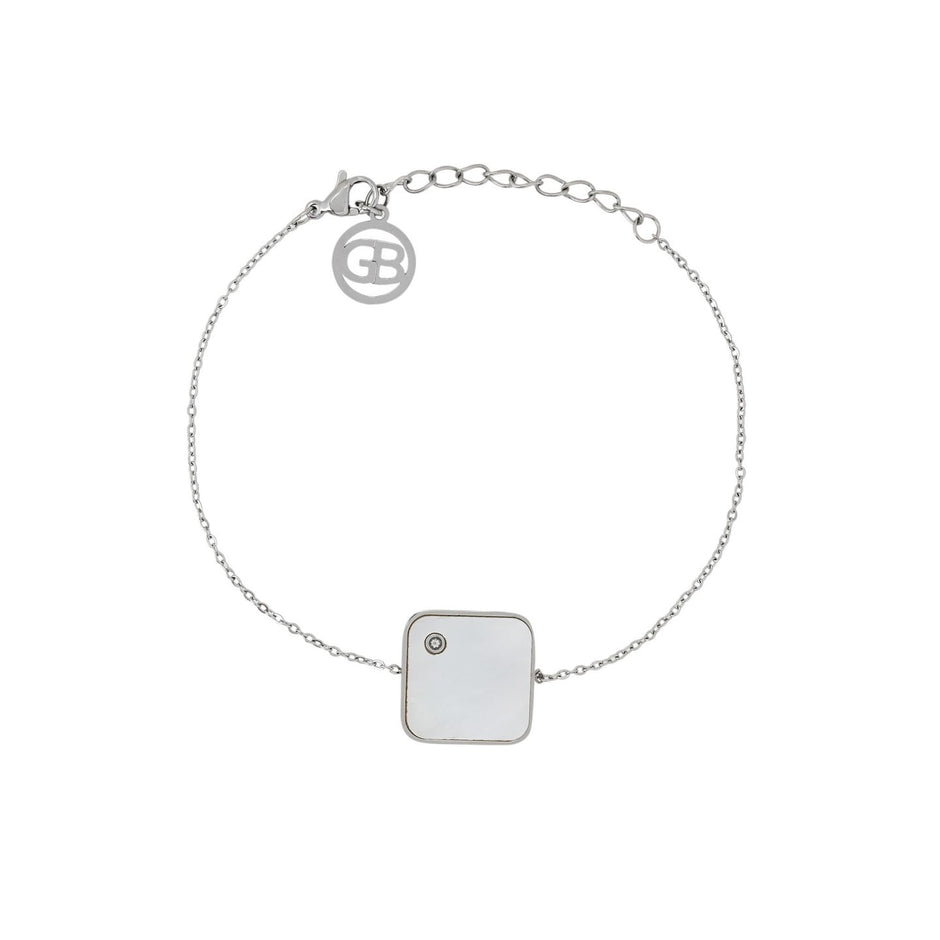 Bracelet Alba en acier carré