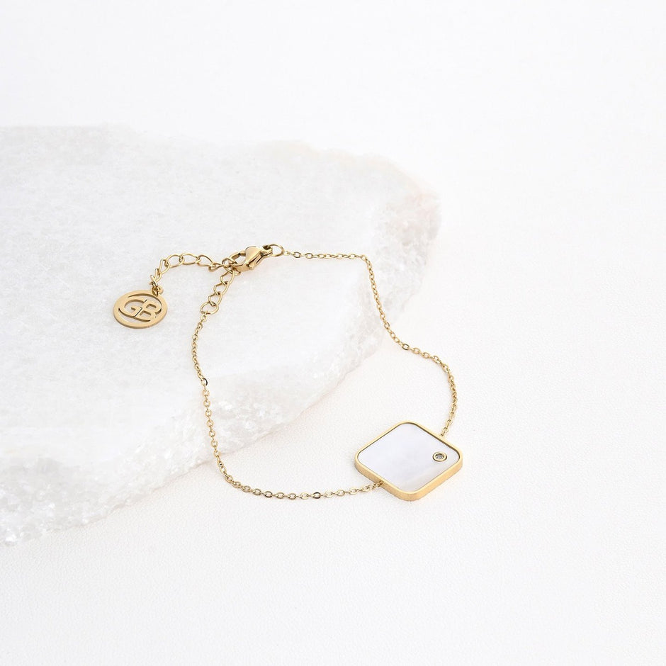 Bracelet Alba en acier carré