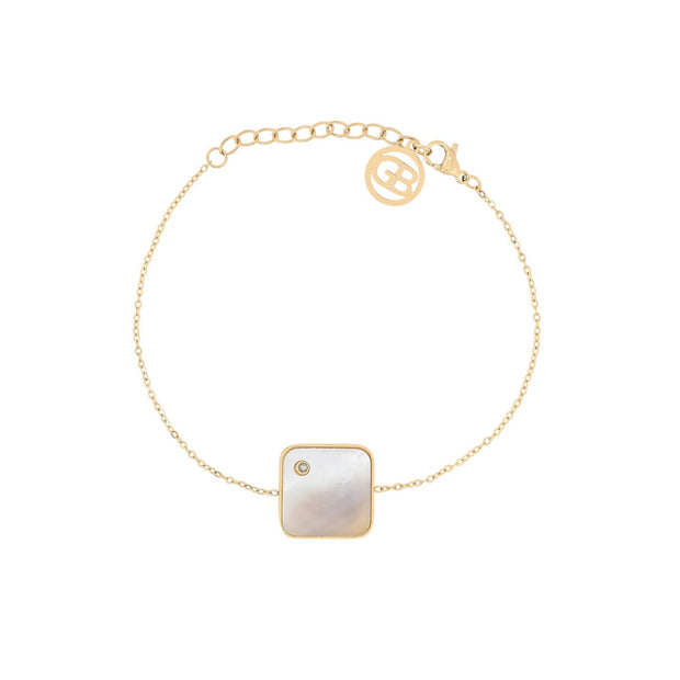 Bracelet Alba en acier carré