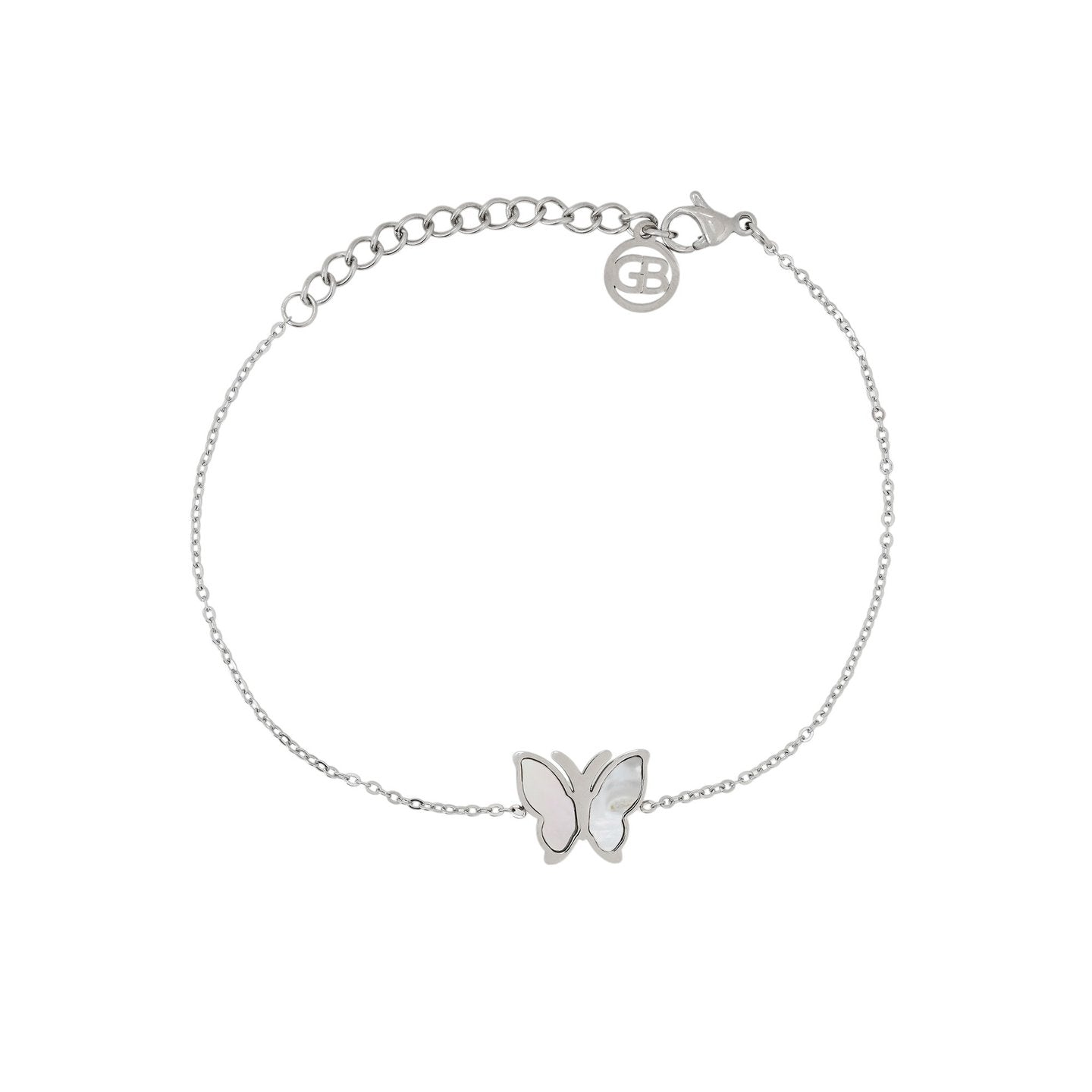 Bracelet Alba en acier de base papillon