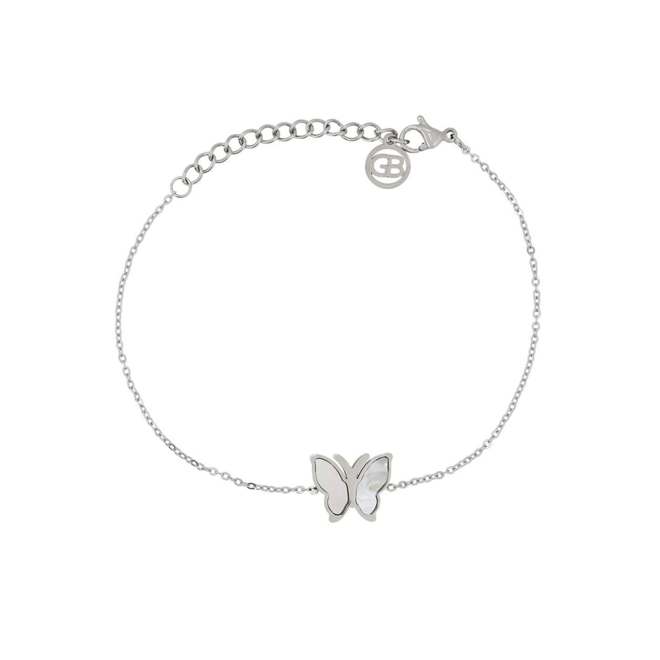 Bracelet Alba en acier de base papillon