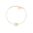 Bracelet Alba en acier de base papillon