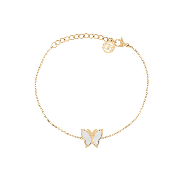 Bracelet Alba en acier de base papillon