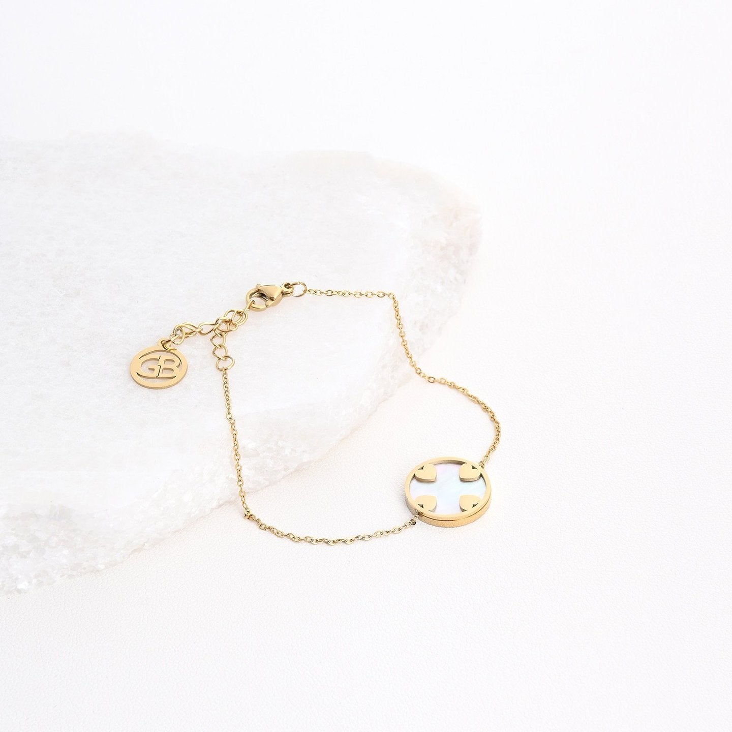 Bracelet Alba en acier cœurs