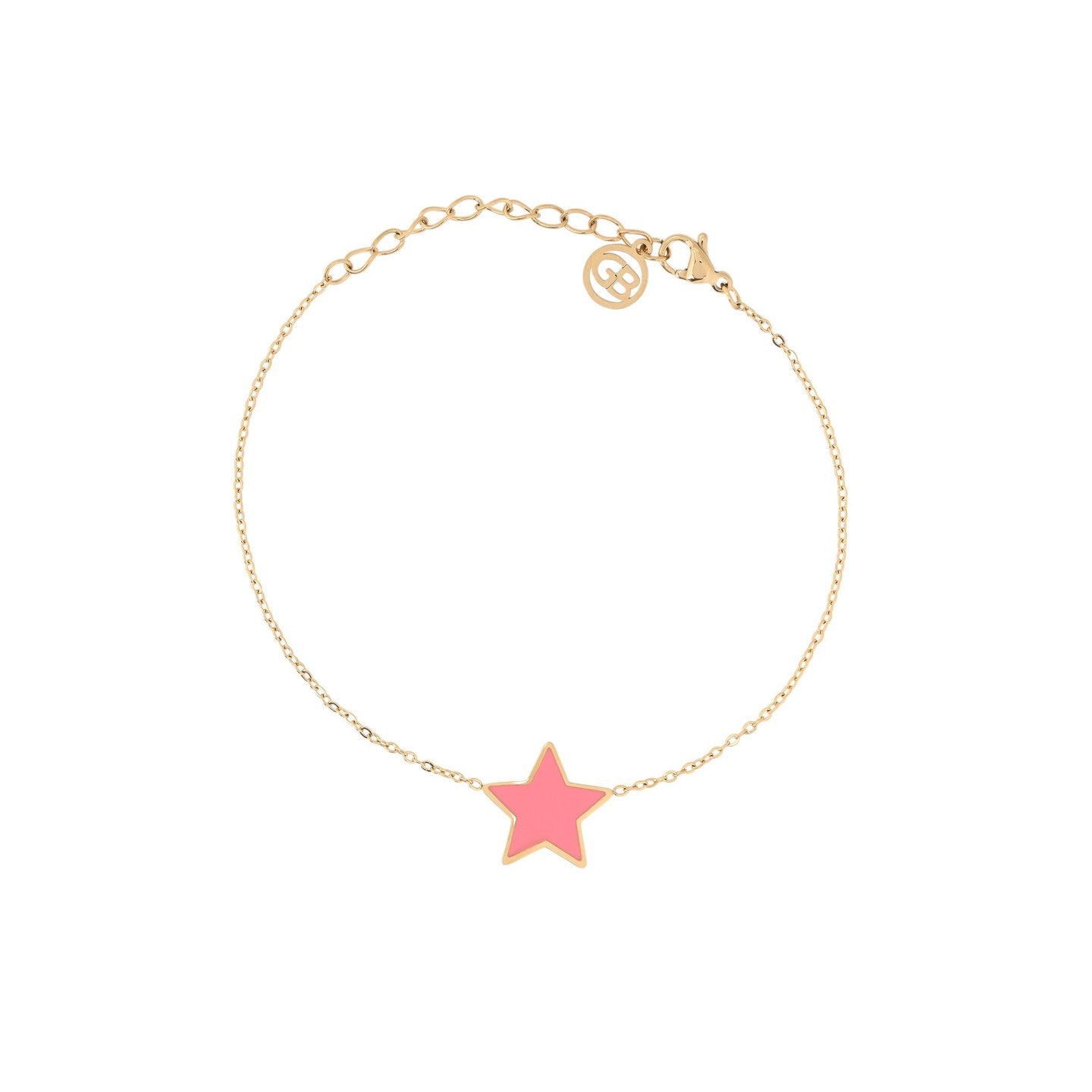 Bracelet Alba en acier étoile rose