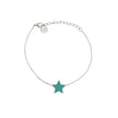 Bracelet Alba en acier étoile vert