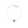 Bracelet Alba en acier étoile vert