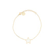 Bracelet Alba en acier étoile blanche