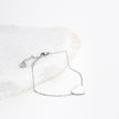Bracelet Alba en acier cœur blanche