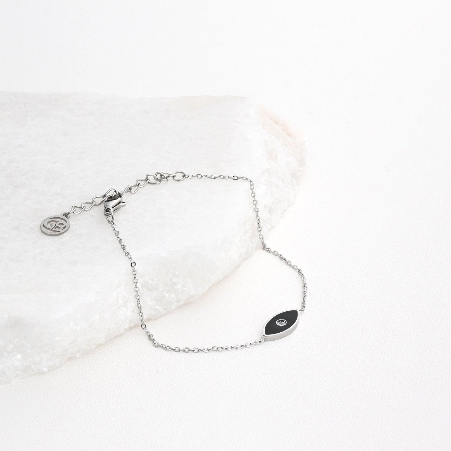 Bracelet Alba en acier œil noir