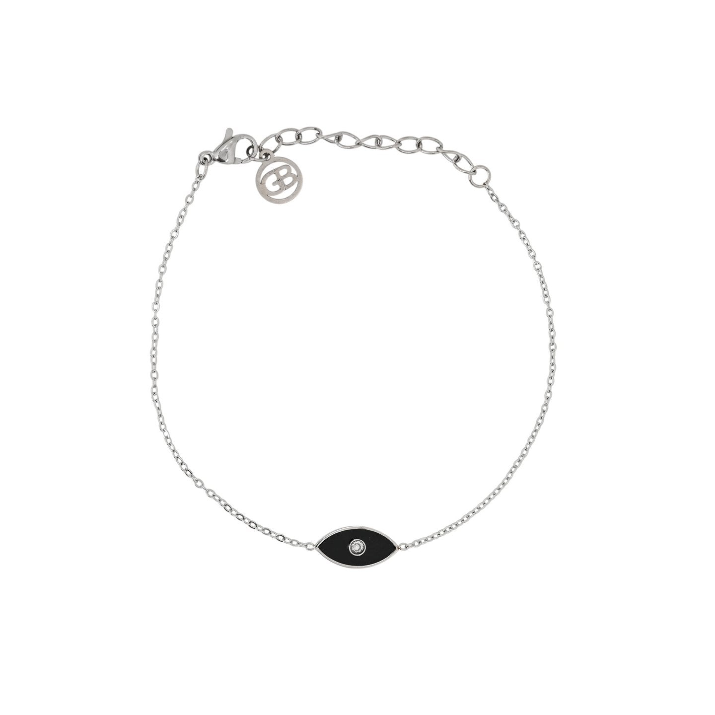 Bracelet Alba en acier œil noir