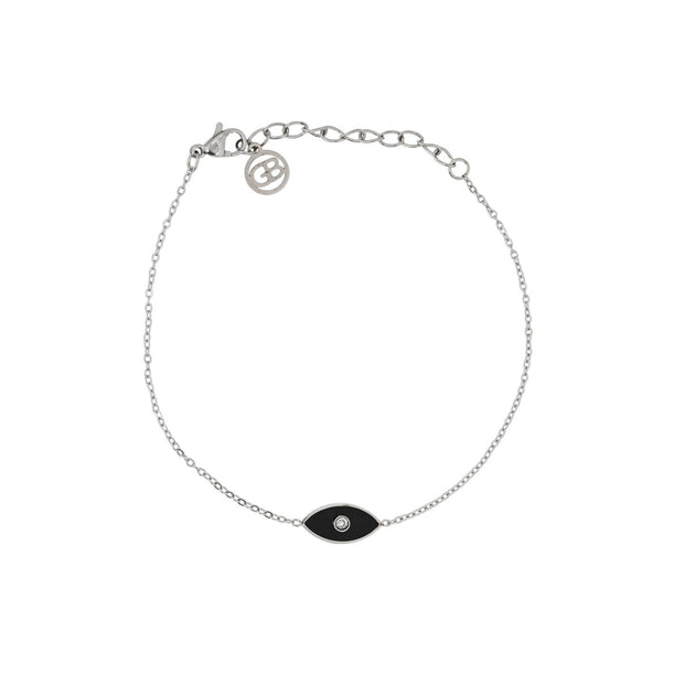 Bracelet Alba en acier œil noir