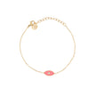 Bracelet Alba en acier œil rose