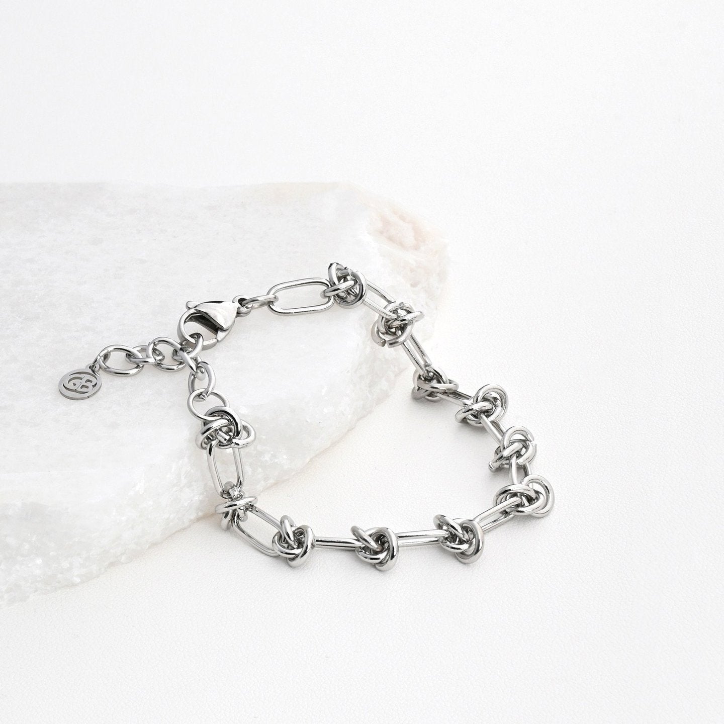 Bracelet Esmée en acier avec nœud