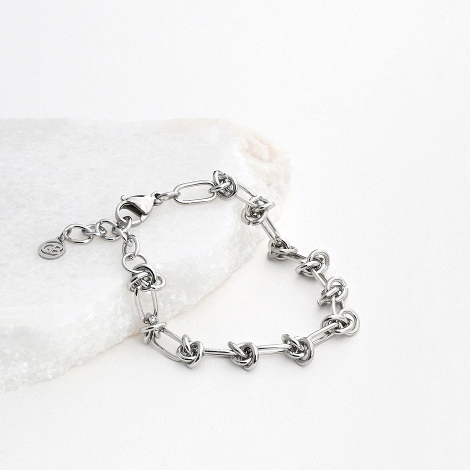 Bracelet Esmée en acier avec nœud