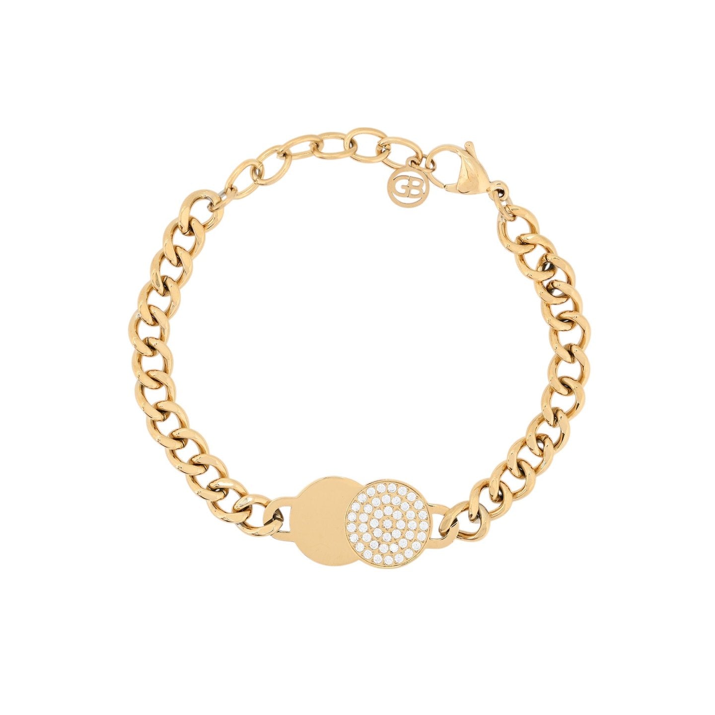 Bracelet Esmée en acier zircones